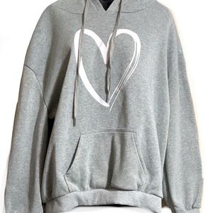🌼SHEIN CURVE Heart Print Hoodie🌼